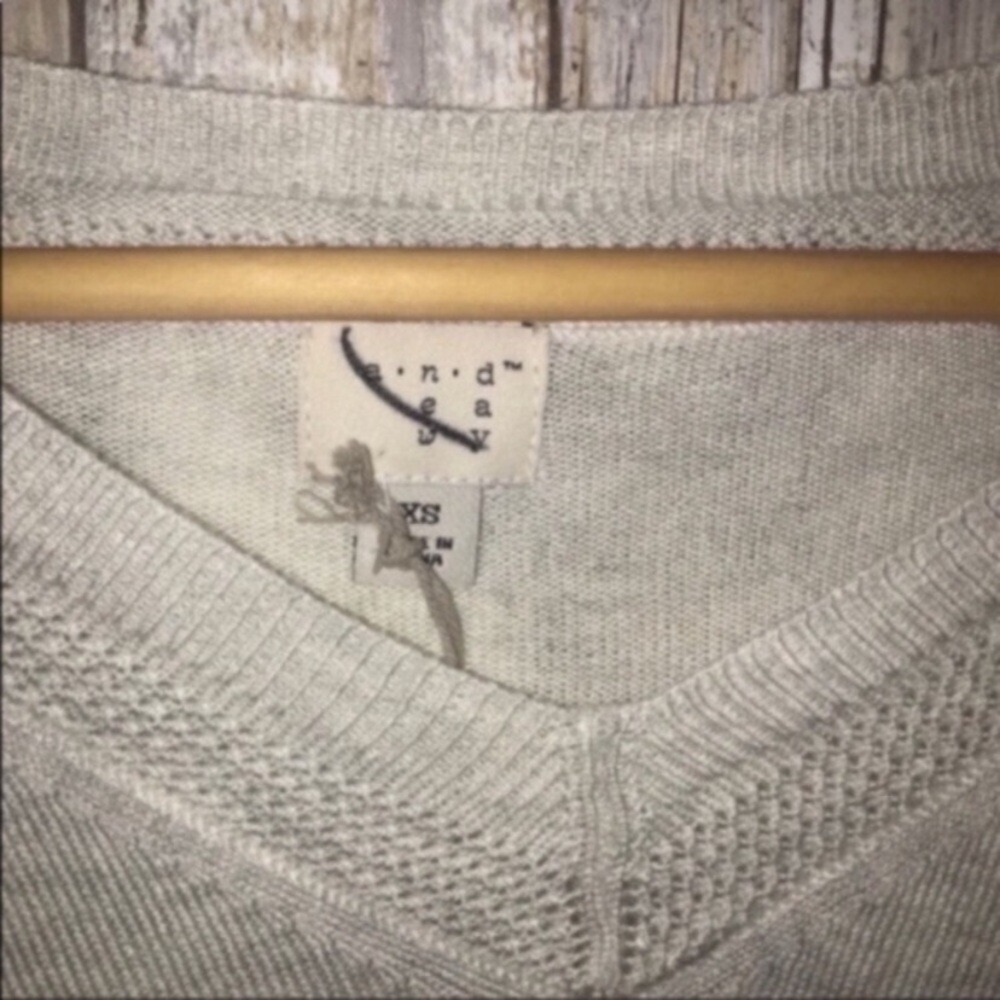 A New Day Beige Oversized Long Sleeve - Picture 4 of 6